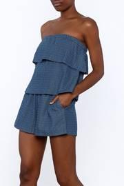  Textured Chambray Romper