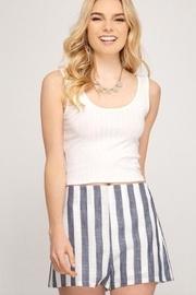  Striped Woven Shorts