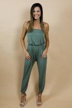  Olive Piko Jumpsuit