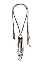  Long Leather Necklace