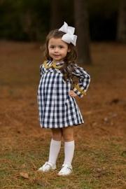  Ellison Navy-buffalo-checked Dress