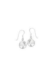  Silver Tree Dangle Earrings