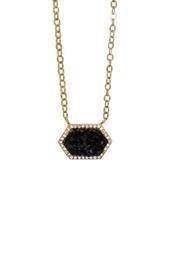  Black Druzy Necklace