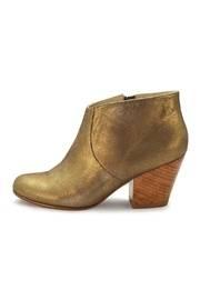  Gold Leather Bootie