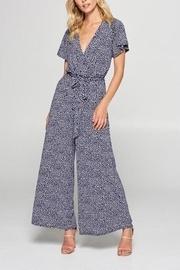  Navy Polka-dot Jumpsuit