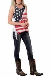  American Fringed Tank Top