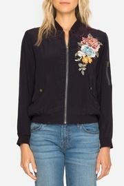  Silk Embroidered Bomber Jacket