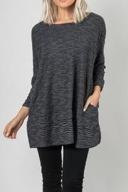  Textured Slub Pocket Top