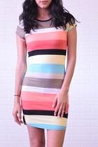  Rainbow Mini Dress