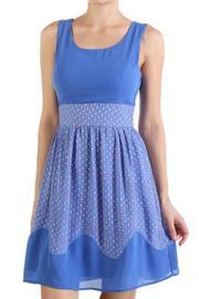  Blue Geometric Dress