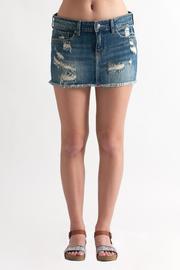  Destroyed Denim Skirt
