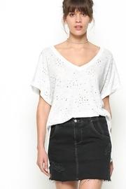 Punched V Neck
