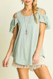  Cross Shoulder Top