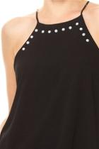  Pearl Embellished Tank