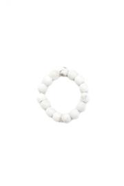 White Beaded Ring
