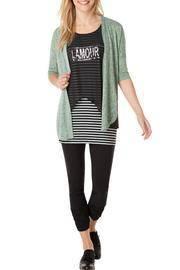  Green Crop Cardigan