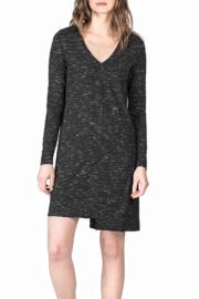  Rib Trim V-neck Dresses