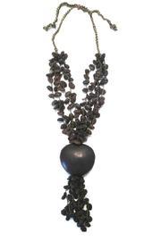  Coffee Bean Necklace And Earrings