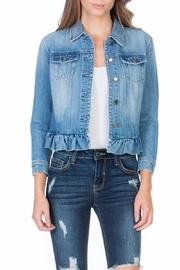  Denim Ruffle Jacket