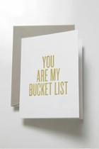  Bucket List Card