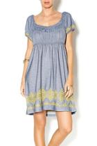  Knit Embroidered Dress