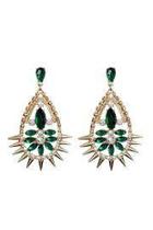  Emerald Spike Earrings