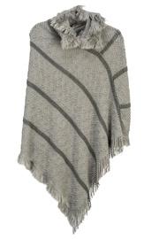  Hooded Knit Poncho