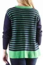  Striped Back Sweater