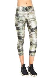  Green Camo Capri
