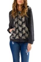  Floral Hooded Sweatshirt
