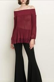 Pleated Wine Top