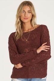  Maroon-sweater Criss-cross Detail