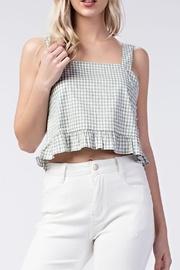  Green Gingham Tank