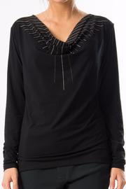  Long Sleeve Cowl Neck Top