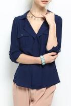  Front Flap Blouse