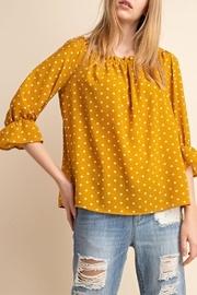  Yellow Off-shoulder Top