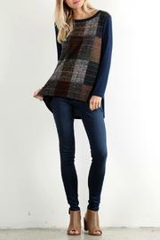  Plaid Printed Top