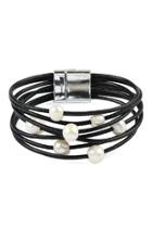  Pearl-multi-leather Wrap Bracelet