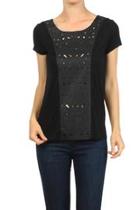 Vegan Leather Top