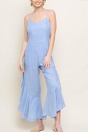 Ruffle Split Jumpsuit