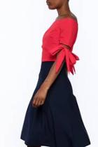  Red Cropped Top