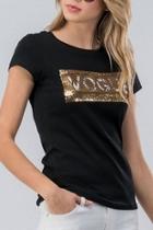  Vogue Sequin Short-sleeve