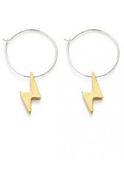  Lightening Bolt Hoops