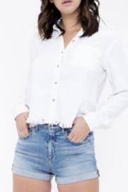 High Rise Boyfriend Shorts With Rolled Up Hem