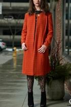  Orange Bouclee Coat