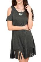  Charcoal Cut Dress