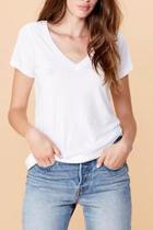  White V Neck