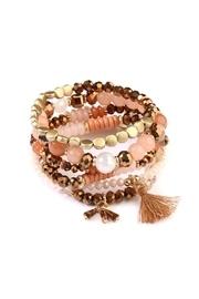  Gypsy-chic-tassel Stack Bracelets