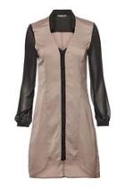  Grayish Button Dress