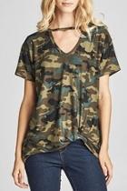  Camo Chocker Tee